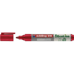 Marqueur tableau blanc 28 EcoLine ligne rouge W.1,5-3mm pointe ronde EDDING (Par 10)