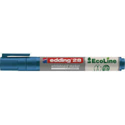 Marqueur tableau blanc 28 EcoLine bleu trait largeur 1,5-3mm pointe ronde EDDING (par 10)