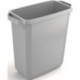 Poubelle de tri 60l H600xL590xP282mm gris sans rabat ni couvercle DURABLE
