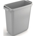 Poubelle de tri 60l H600xL590xP282mm gris sans rabat ni couvercle DURABLE