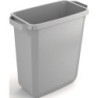 Poubelle de tri 60l H600xL590xP282mm gris sans rabat ni couvercle DURABLE