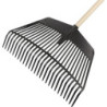 Combiné râteau à feuilles et fourche largeur de travail 600 mm dents L 140 mm 26 dents sans manche FLORA (par 10)