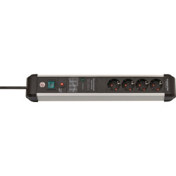 Multiprise Premium Protect Line 16 A 230 V prise noir/argent 6