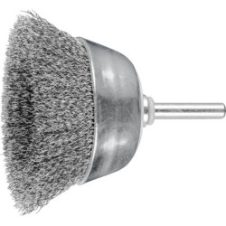 Brosse boisseau TBU ST D.70mm tige fil épaisseur 0,2mm STA 15mm PFERD (Par 10)
