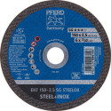 Disque à tronçonner SG STEELOX D150x2,5mm ger.INOX foret.22,23mm PFERD (Par 25)