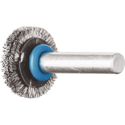 Brosse ronde RBU 2004/6 INOX D.20mm épaisseur fil 0,2mm VA 4mm CHEVAL