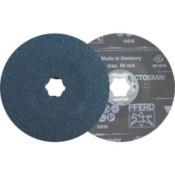 Disque fibre Combiclick VICTOGRAIN D.125mm acier K.80.fonte d'aluminium/métal non ferreux (par 25)