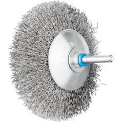 Brosse conique KBU INOX D.95mm épaisseur fil 0,3mm VA 10mm 12000min 10 pièces PFERD