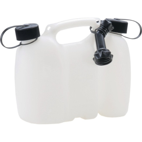 Bidon double de carburant PROFI 3+1,5l PEHD naturel L308xL145xH254mm HÜNERSDORFF