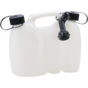 Bidon double de carburant PROFI 3+1,5l PEHD naturel L308xL145xH254mm HÜNERSDORFF