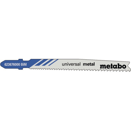 Lames de scie sauteuse universelles en métal longueur utile dents 74mm. Le BIM progressif gelé écrit