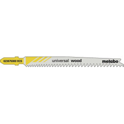Lames de scie sauteuse universelle en bois longueur utile dents 91mm. progr.HCS Z. masse