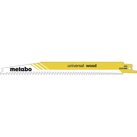 Lames de scie sabre Pioneer L.200mm épaisseur 1,25mm dents coupe HCS progressive.