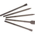 Jeu de burins SDS-max 5 pièces 2 pointus/2 plats/1 large m. Métabo