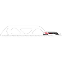 Lame de scie sabre expert brique L.305mm épaisseur 1,5mm HM pas de dent 12,7mm/2TPI Metabo