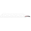 Lame de scie sabre expert brique L.455mm épaisseur 1,5mm HM pas de dent 12,7mm/2TPI Metabo