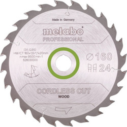 Lame de scie circulaire multi coupe professionnelle HW/CT D160xB2.2x20mm 54Z. FZ/TZ