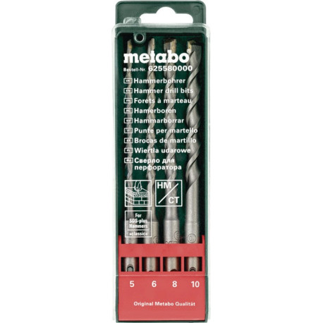 Jeu d'accessoires pour marteau perforateur SDS-plus 4 pièces Metabo