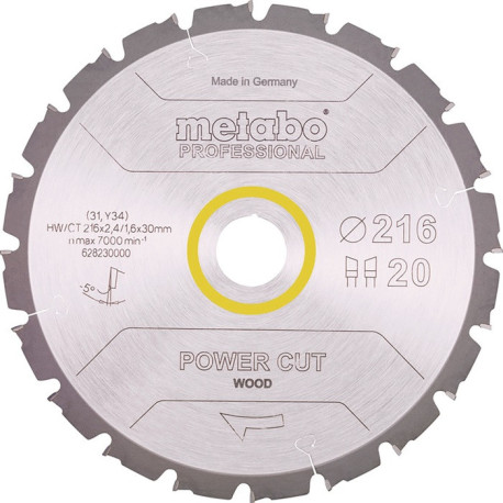 Lame de scie circulaire coupe électrique bois professionnelle D254xB2.4xAlésage 30mm 24Z. WZ 5Gr.neg