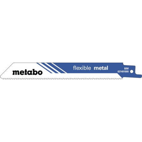 Lames de scie sabre souple L.150mm épaisseur pas de dent 0,9mm coupe bimétallique 1,4mm.