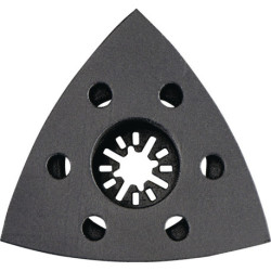 Plateau de ponçage triangulaire d'un coin à l'autre 93mm gel.velcro METABO