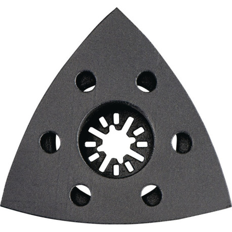 Plateau de ponçage triangulaire d'un coin à l'autre 93mm gel.velcro METABO