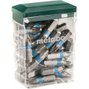 Taille d'embout TX20 L.25mm S2 code couleur acier en boîte de 25 pcs.