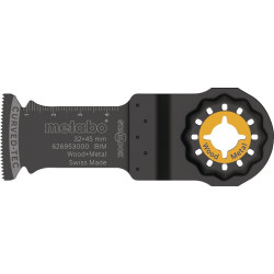 Lame de scie plongeante Starlock L.45mm W.32mm BiM dents moyennes. 1,3 mm/20 TPI 5 pièces Metabo