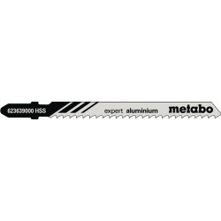 Lames de scie sauteuse expert en aluminium longueur utile 74mm dents 3mm HSS congelées. écrit 5 pièces