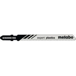 Lames de scie sauteuse expert aluminium longueur utile 74 mm profondeur de dent 2 mm HSS Z. rectifiée 5 pièces.