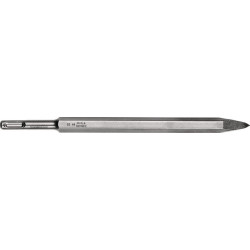 Foret Marteau perforateur burin pointu SDS-plus L.250mm quadruple pointe STA durcie. Ciseau pointu