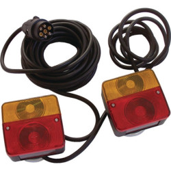 Kit d'éclairage magn.Ku.1,62kg noir 7 broches HP CAR ACCESSORIES