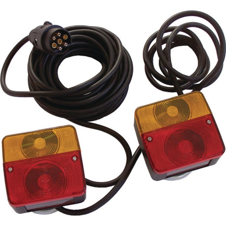 Kit d'éclairage magn.Ku.1,62kg noir 7 broches HP CAR ACCESSORIES