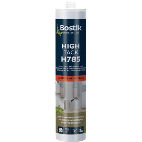 Adhésif hybride 1K High Tack H785 blanc cartouche 450g BOSTIK (Par 12)