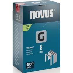 Agraphe plat G type 11 W10,6xL8mm fil W.1,25mm 5000 pcs.NOVUS