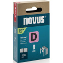 Agraphe plat D type 53 F L11,3xL8mm fil L.1,25mm 1200 pièces.NOVUS