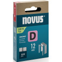 Agraphe plat D type 53 F L11,3xL12mm fil L.1,25mm 600 pièces.NOVUS