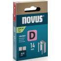 Agraphe plat D type 53 F L11,3xL14mm fil L.1,25mm 600 pièces.NOVUS