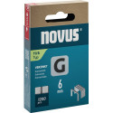 Agraphe plat G type 11 W10,6xL6mm fil W.1,25mm 1200 pièces.NOVUS