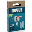 Clip arrière étroit type C 4 L.6mm patte L.15mm fil L.1,1mm 1000 pièces.NOVUS