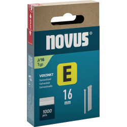 Clous E type J L.16mm fil W.1,2mm avec tête 1000 pièces NOVUS