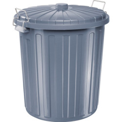 Poubelle H570xL490xPmm 55l gris HELIT (Par 5)