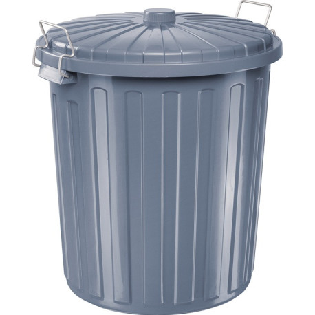 Poubelle H570xL490xPmm 55l gris HELIT (Par 5)