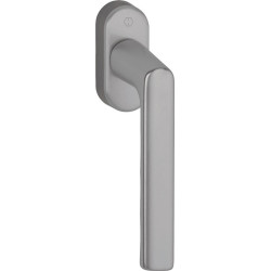 Poignée de fenêtre Hamburg 0700L/U26 Alu.F9 Alu.couleur acier 32-42mm Stand.HOPPE