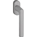 Poignée de fenêtre Hamburg 0700L/U26 Alu.F9 Alu.couleur acier 32-42mm Stand.HOPPE
