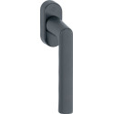 Poignée de fenêtre Hambourg 0700L/U26 Alu.F9714M noir ma 32-42mm Stand.HOPPE