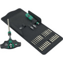 Jeu de tournevis Kraftform Kompakt 400 RA SHK Set 1 19 pièces avec WERA interchangeable