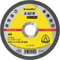 Disque à tronçonner A 60N Supra D125x1mm ger.Alu.Bohr.22,23mm KLINGSPOR (Par 25)
