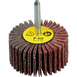 Meule à lamelles KM 613 Ø50xH20mm Arbre corindon K.80 D.6mm KLINGSPOR (Par 10)