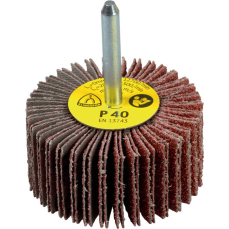 Meule à lamelles KM 613 Ø50xH20mm Arbre corindon K.80 D.6mm KLINGSPOR (Par 10)